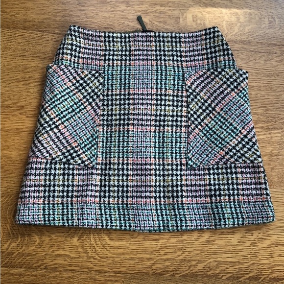 Anthropologie Maeve Bijou Plaid Mini Skirt - Picture 2 of 6